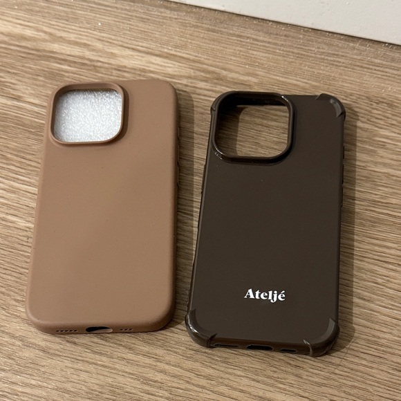 iPhone 16 pro Brown and Dark Brown Phone Cases - Picture 1 of 5